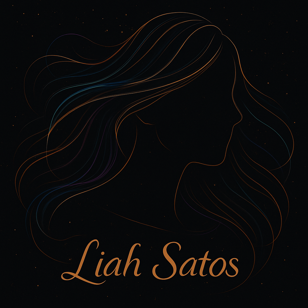 Ilustração simbólica representando LiahSatos e o universo criativo do LiahsVerse